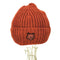 メゾンキツネ MAISON KITSUNE FOX HEAD PATCH RIBBED BEANIE レディース
