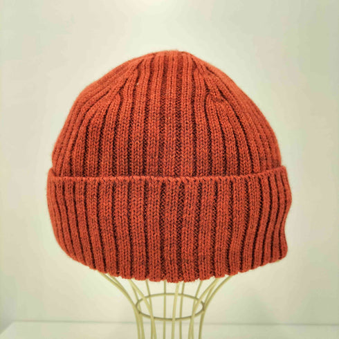 メゾンキツネ MAISON KITSUNE FOX HEAD PATCH RIBBED BEANIE レディース