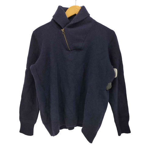 ポロラルフローレン POLO RALPH LAUREN 現行タグ ポニー無 ジップ ショールカラー ニット メンズ import:L