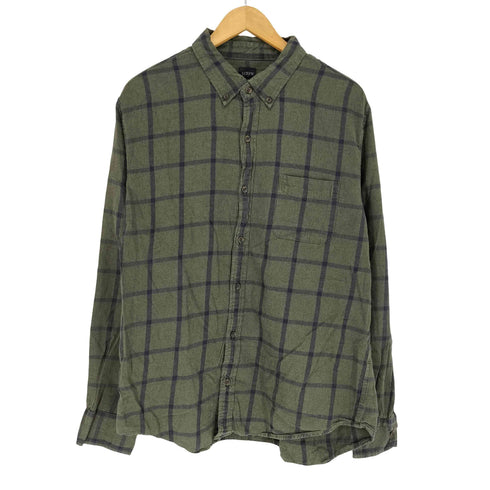 ジェイクルー J.CREW チェックボタンダウンシャツ メンズ import:XL