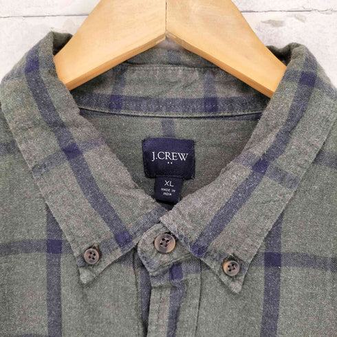 ジェイクルー J.CREW チェックボタンダウンシャツ メンズ import:XL