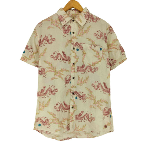 SMITH'S AMERICAN 龍 桜 和柄 コットンシャツ メンズ M