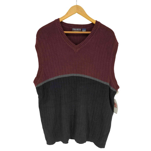 TRADER BAY コットンニットベスト メンズ import:L