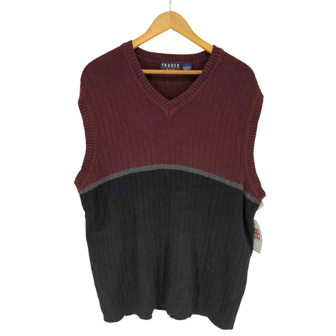 TRADER BAY コットンニットベスト メンズ import:L
