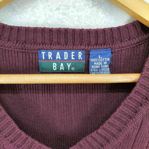TRADER BAY コットンニットベスト メンズ import:L