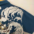 龍 和柄 刺繍&プリント ポロシャツ メンズ M