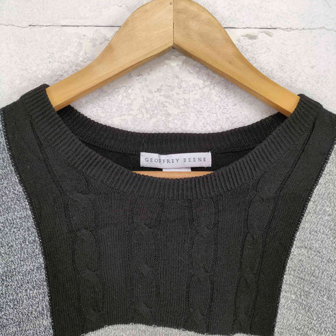 ジェフリービーン GEOFFREY BEENE 切替クルーネックニット メンズ import:XL