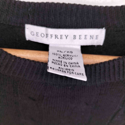 ジェフリービーン GEOFFREY BEENE 切替クルーネックニット メンズ import:XL