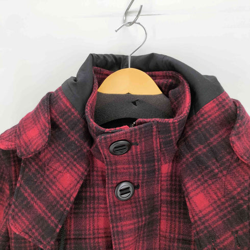 モルガンオム MORGAN HOMME バッファローチェック フーデットコート メンズ L