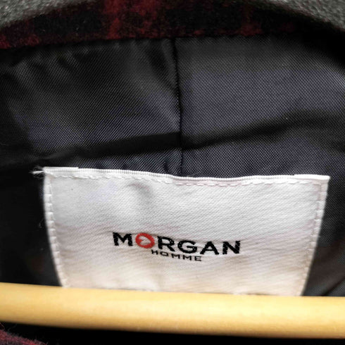 モルガンオム MORGAN HOMME バッファローチェック フーデットコート メンズ L