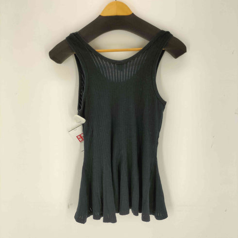 ミハラヤスヒロ MIHARA YASUHIRO ペプラムリブタンクトップ レディース S