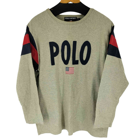 ポロスポーツラルフローレン POLO SPORT RALPH LAUREN 90S POLOワッペン L/S Tシャツ メンズ import:L