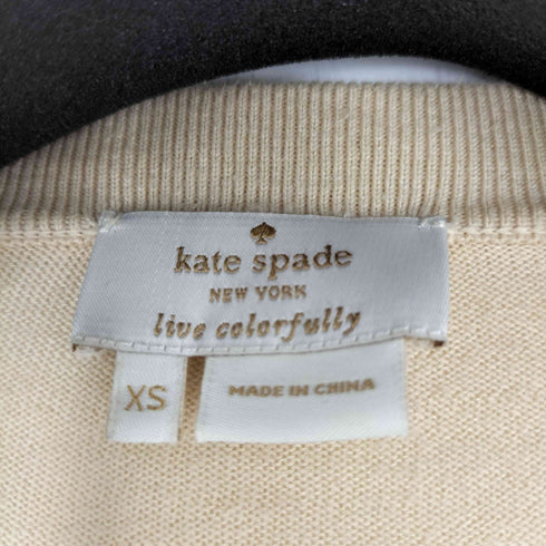 ケイトスペードニューヨーク kate spade NEW YORK 花柄ニットカーディガン レディース XS