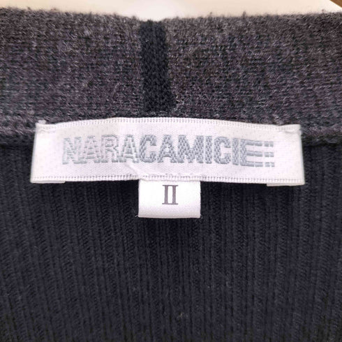 ナラカミーチェ NARACAMICIE ドレープデザイン カーディガン レディース JPN:2