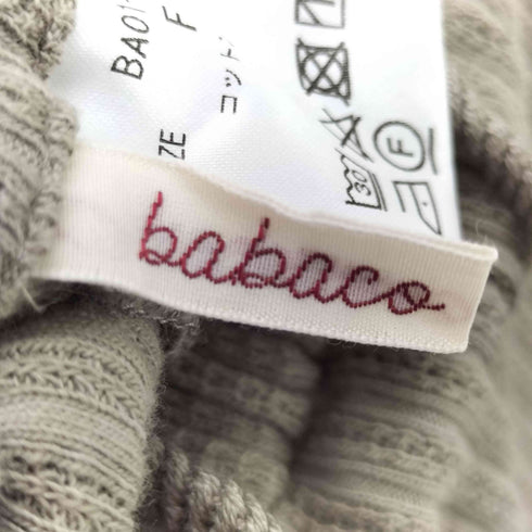 babaco Ribbed Pants リブパンツ レディース FREE