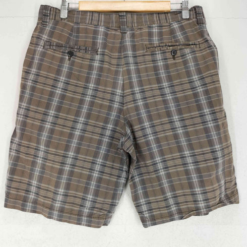 ヴァンヒューゼン VAN HEUSEN チェック柄ハーフパンツ メンズ 36
