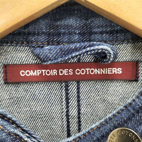 コントワーデコトニエ COMPTOIR DES COTONNIERS バンドカラーデザインデニムジャケット レディース