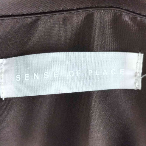 センスオブプレイス SENSE OF PLACE ボタニカルシシュウロングスリーブシャツ メンズ L