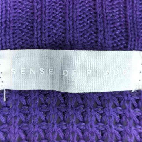 センスオブプレイス SENSE OF PLACE ブランケットステッチカーディガン メンズ M
