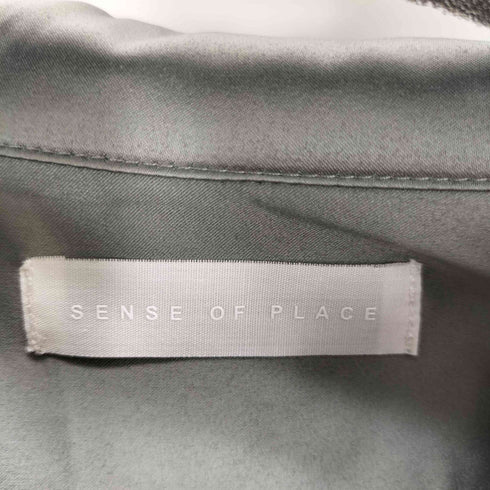 センスオブプレイス SENSE OF PLACE ボタニカルシシュウロングスリーブシャツ メンズ L