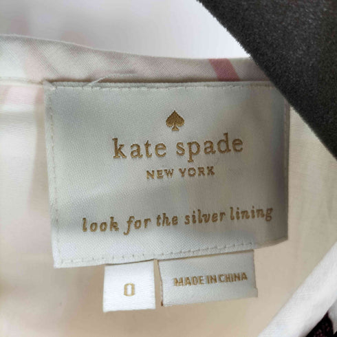 ケイトスペードニューヨーク kate spade NEW YORK 総柄 フリンジノースリーブワンピース レディース 0