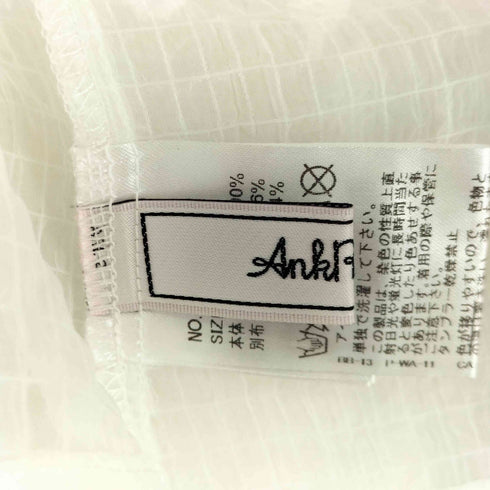 アンクルージュ Ank Rouge ビジュー加工 シアーフリルシャツブラウス レディース JPN:M