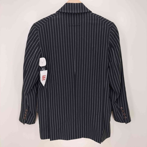 ジャンポールゴルチエフェム Jean Paul GAULTIER FEMME ダブルブレスト ストライプ テーラードジャケット 袖裏裏地 レディース FR:40