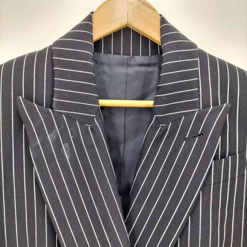 ジャンポールゴルチエフェム Jean Paul GAULTIER FEMME ダブルブレスト ストライプ テーラードジャケット 袖裏裏地 レディース FR:40