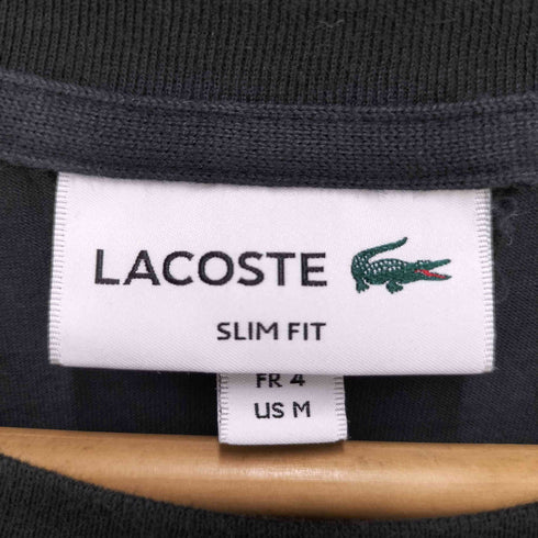 ラコステ LACOSTE SLIM FIT ビッグロゴ S/S ポロシャツ メンズ import:M