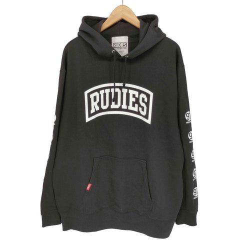 ルーディーズ RUDIES ロゴプリントプルオーバーパーカー メンズ JPN:XL