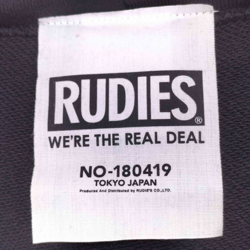 ルーディーズ RUDIES ロゴプリントプルオーバーパーカー メンズ JPN:XL