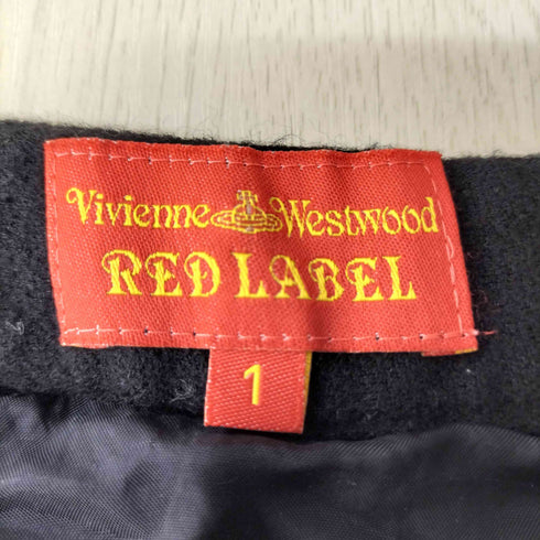 ヴィヴィアンウエストウッドレッドレーベル Vivienne Westwood RED LABEL オーブボタン 変形ウールスカート レディース 1