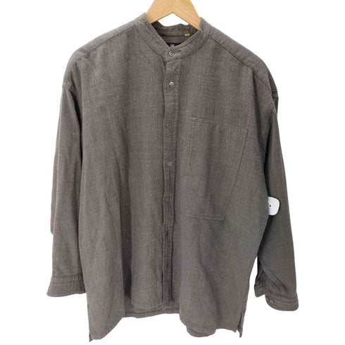 アイムイッセイミヤケ im ISSEY MIYAKE the shirt 80-90S HAMILTON ハミルトン期 L/S バンドカラー ウール シャツ メンズ import:L
