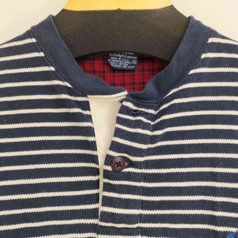 ポロバイラルフローレン Polo by RALPH LAUREN L/S ボーダーポロシャツ メンズ import:XL