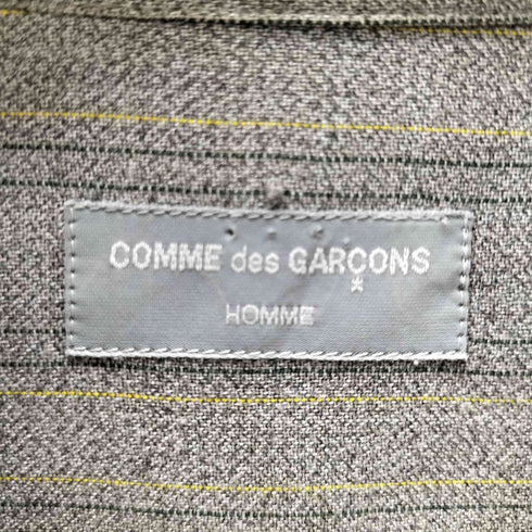 コムデギャルソンオム COMME des GARCONS HOMME 80-90S 銀タグ 田中オム L/S ジップアップ レーヨン 混紡 ストライプ シャツ archive アーカイブ メンズ