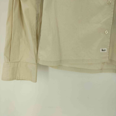 ステューシー Stussy 90S OLD 紺タグ USA製 L/S コットン シャツ メンズ import:M
