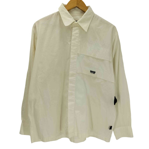ステューシー Stussy 90S OLD 紺タグ USA製 1980 L/S 比翼 コットン ワーク シャツ メンズ import:L