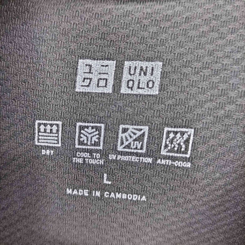 ユニクロ UNIQLO エアリズム UVカット メッシュフルジップパーカー メンズ JPN:L