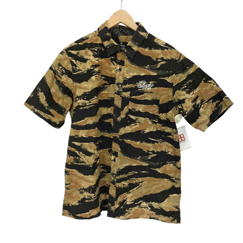 サブサエティ Subciety リップストップ 総柄S/Sシャツ メンズ JPN:XL
