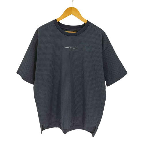 アディダス adidas ストレッチ シアサッカー ルーズ Tシャツ メンズ JPN:L
