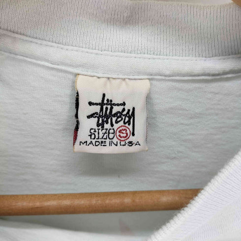 ステューシー Stussy USA製 白タグ Jester Crown tee 道化師 クラウン 袖&裾シングルステッチ メンズ import:S