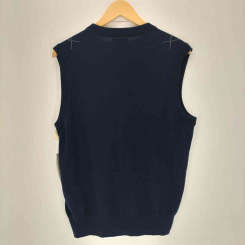 ブルックスブラザーズ 346 BROOKS BROTHERS アーガイル柄 Vネック ウールニットベスト メンズ import:S