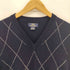 ブルックスブラザーズ 346 BROOKS BROTHERS アーガイル柄 Vネック ウールニットベスト メンズ import:S