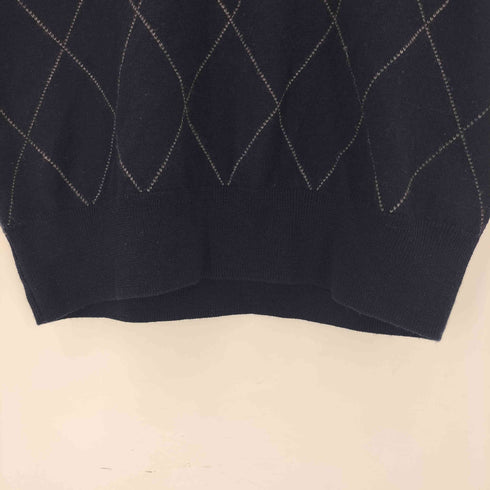 ブルックスブラザーズ 346 BROOKS BROTHERS アーガイル柄 Vネック ウールニットベスト メンズ import:S