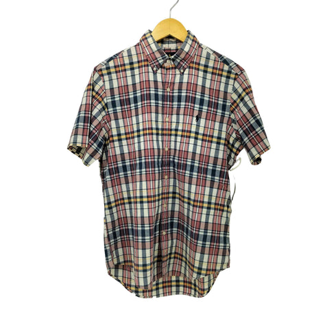 ラルフローレン RALPH LAUREN スモールポニー刺繍 S/S BD チェックシャツ メンズ import:M