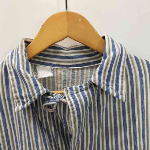 50-60S ブルガリア軍 スリーピング グランパ L/S パジャマ シャツ メンズ