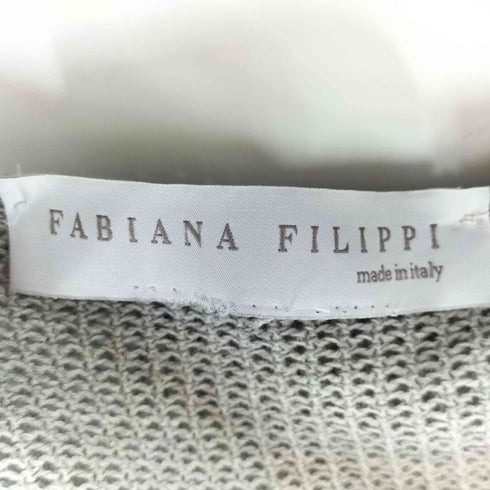 FABIANA FILIPPI ドローストリング メッシュフーデッドカーディガン レディース