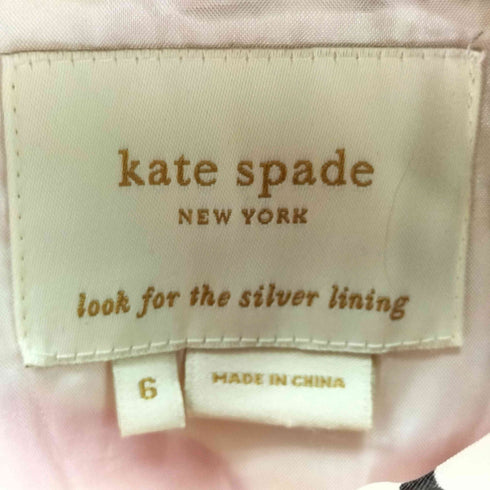 ケイトスペードニューヨーク kate spade NEW YORK 花柄 ベルテッドノースリーブフリルワンピース レディース 6