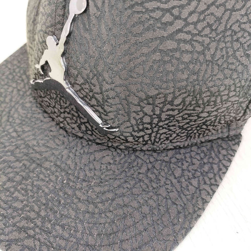 ジョーダンブランド JORDAN BRAND Jumpman Elephant Print Anthracite Snapback Hat エンボス ジャンプマン 6パネルキャップ メンズ