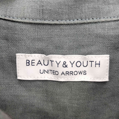 ビューティーアンドユースユナイテッドアローズ BEAUTY & YOUTH UNITED ARROWS フロートリネンキャンプカラーフォルムシャツ メンズ JPN:M